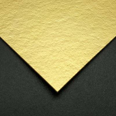 Экокожа на корейском фетре - золото матовое